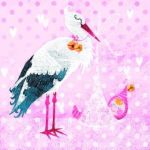 Baby girl stork PACKUNG